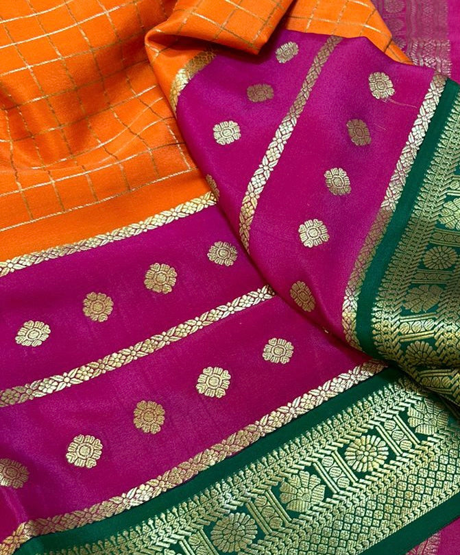 Tricolour Mysore Silk – Sri Chamundi Silks