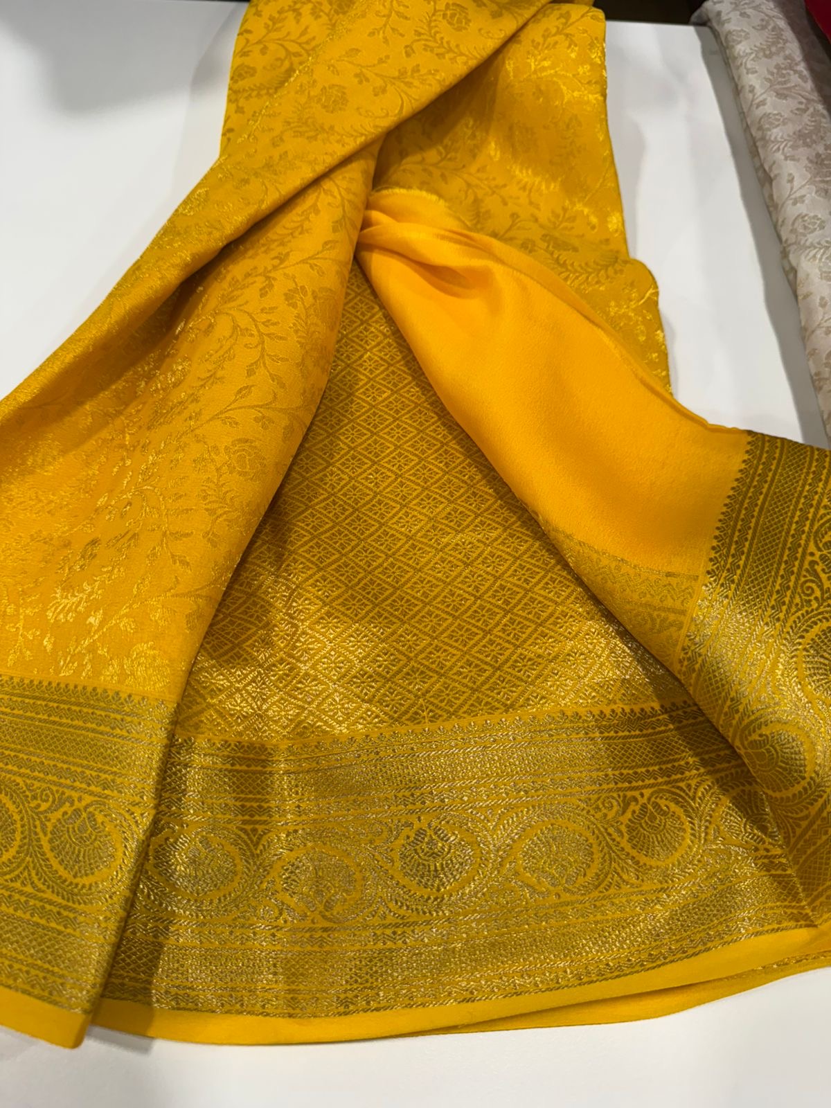 Brocade Mysore silks Saress