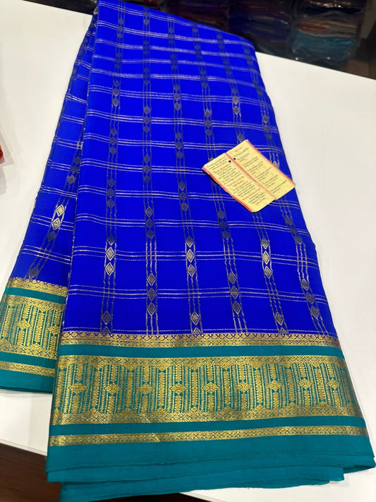 All over saree zari consumption with beautiful 3D color combination