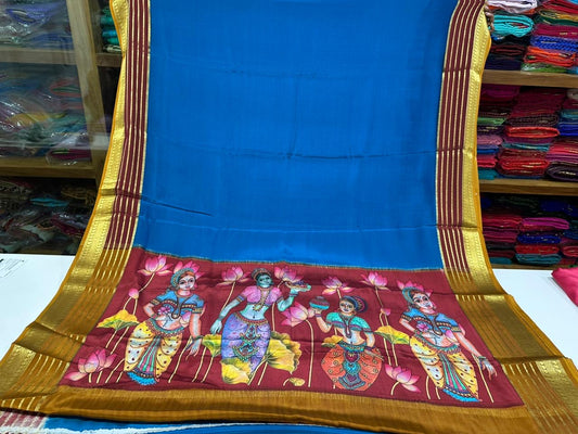 😍Digital print mysore silk sarees 😍