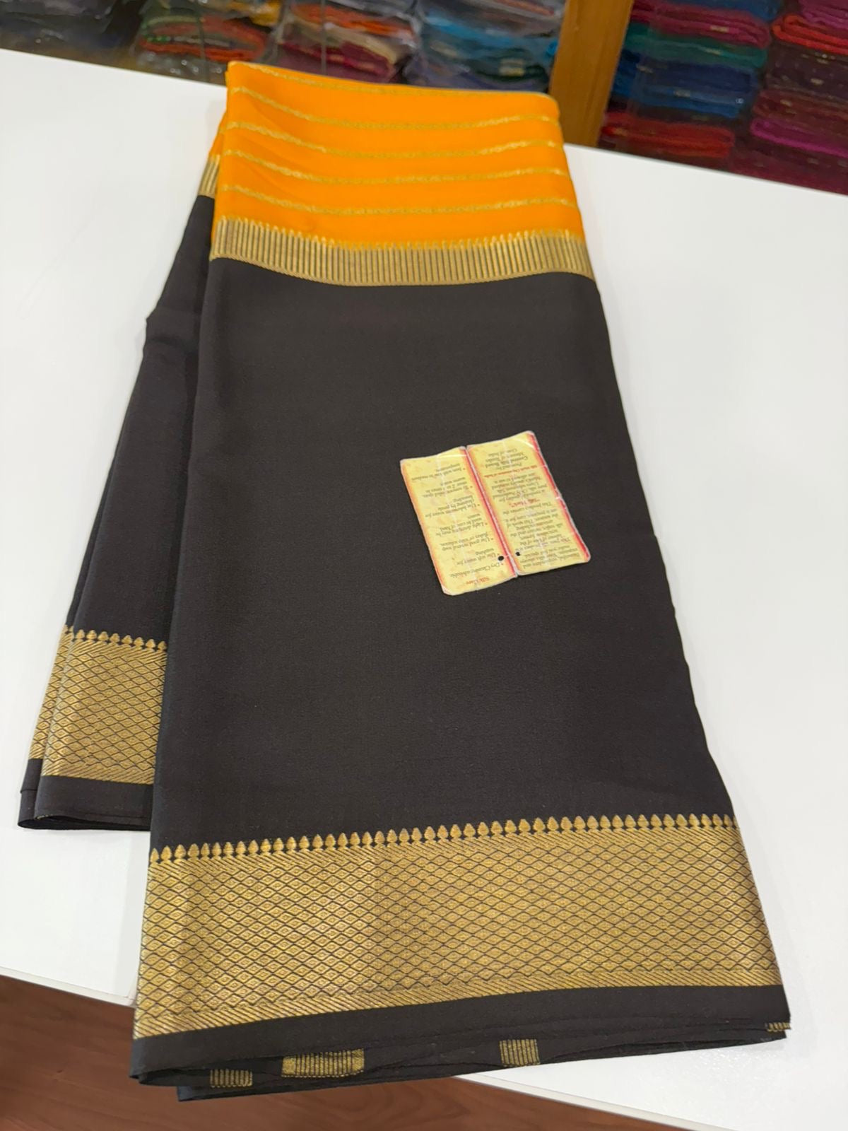 All over sarees Zari weaving pattern