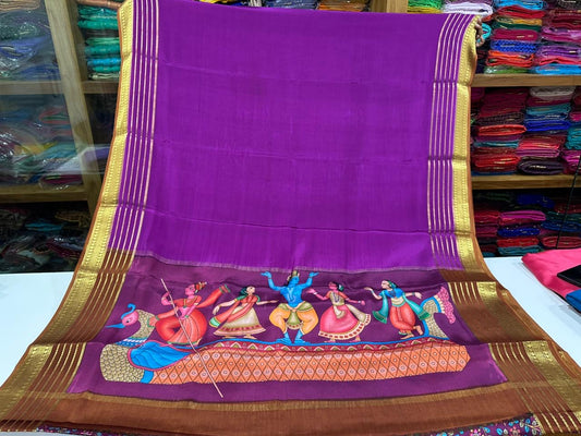 😍Digital print mysore silk sarees 😍