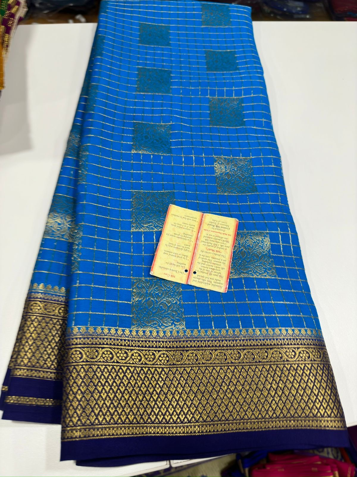 Mysore silk with box brocade beautiful color combination