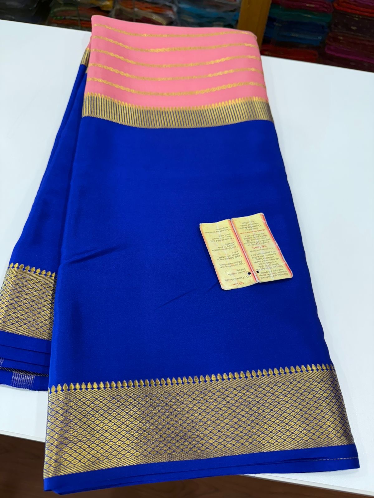 All over sarees Zari weaving pattern