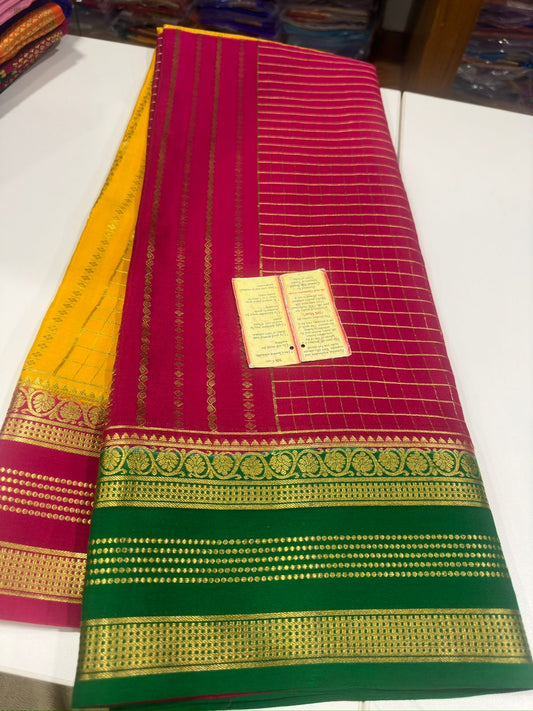 All over saree zari consumption with beautiful 3D color combination