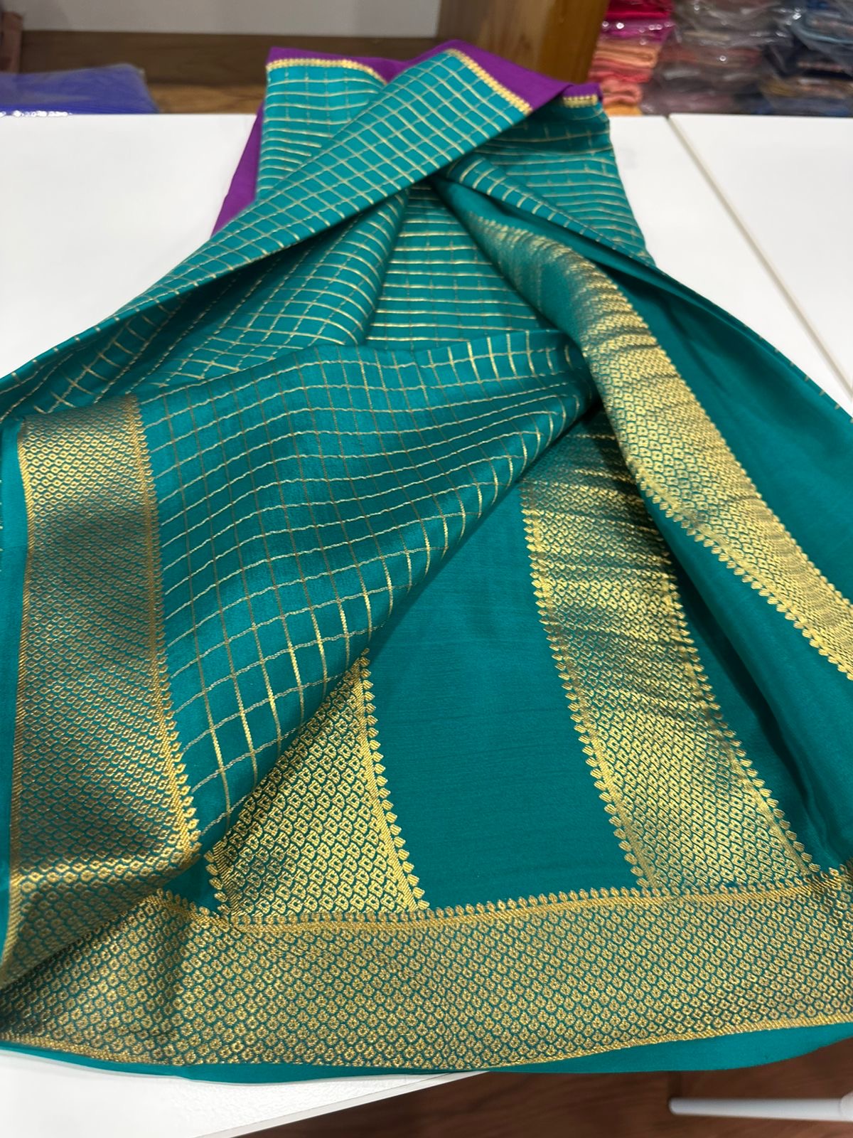 Exclusive pattern mysore silk sarees with elegant colors