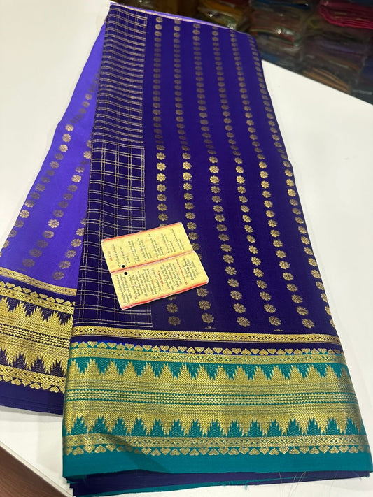 All over saree zari consumption with beautiful 3D color combination