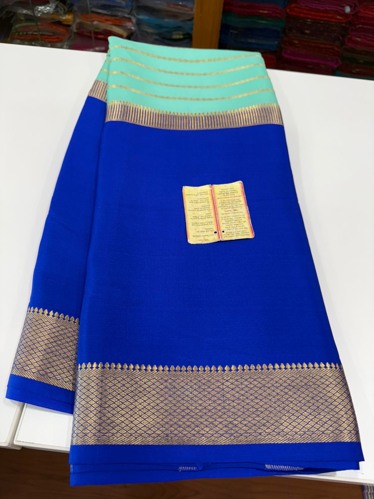 All over sarees Zari weaving pattern