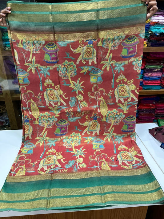 😍Digital print mysore silk sarees 😍