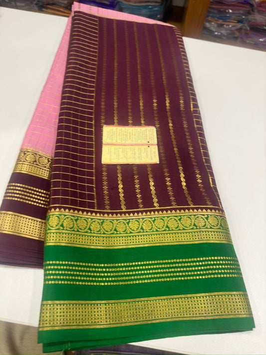 All over saree zari consumption with beautiful 3D color combination