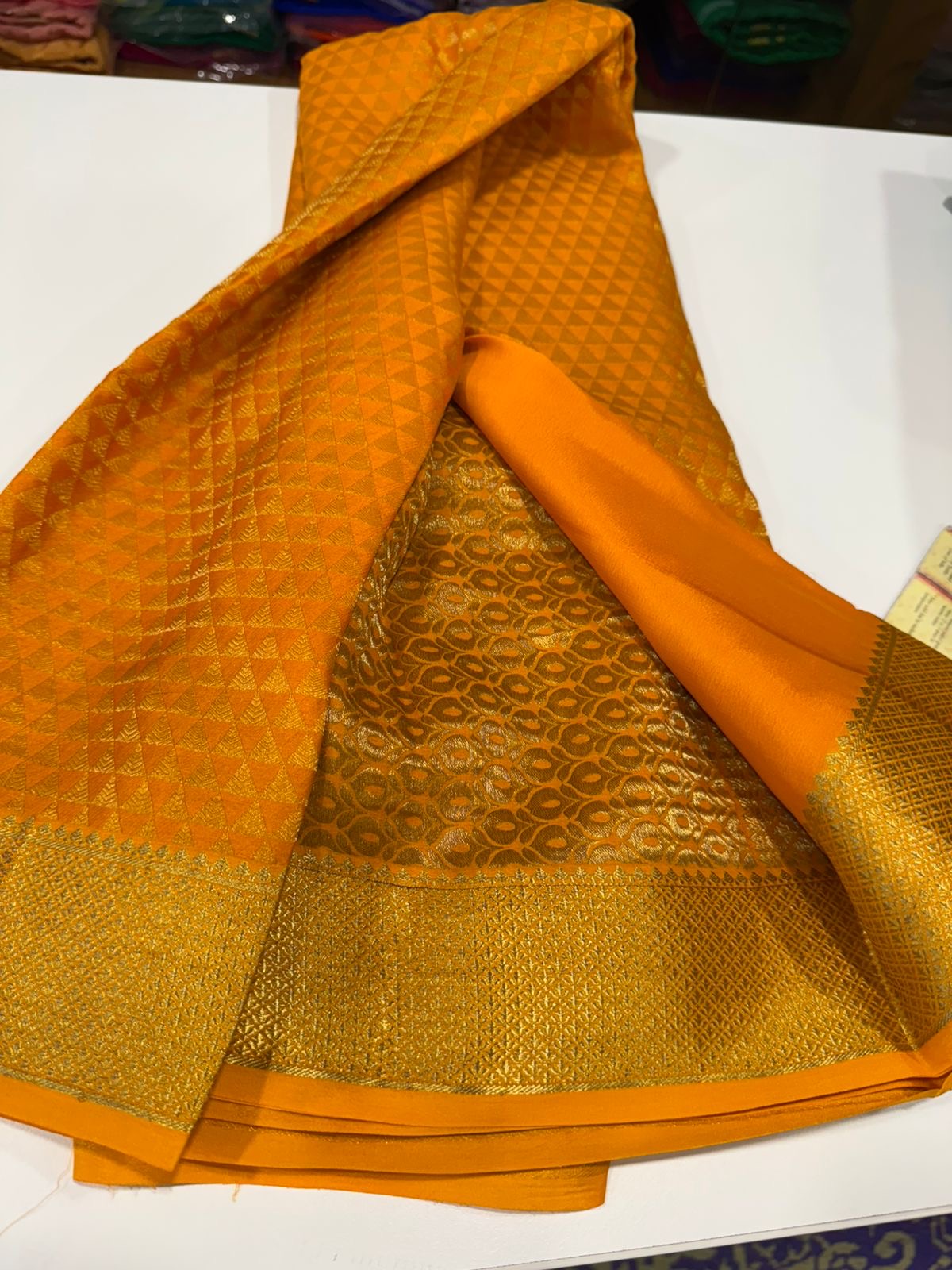 Brocade Mysore silks Saress