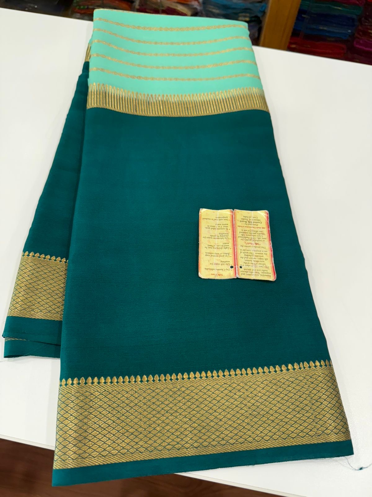 All over sarees Zari weaving pattern