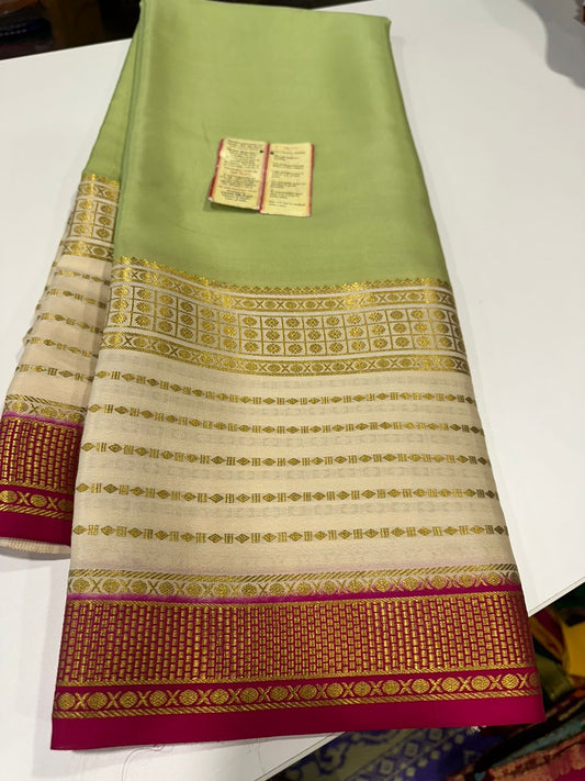 Mysore silk sarees with elegant 3 color combinations