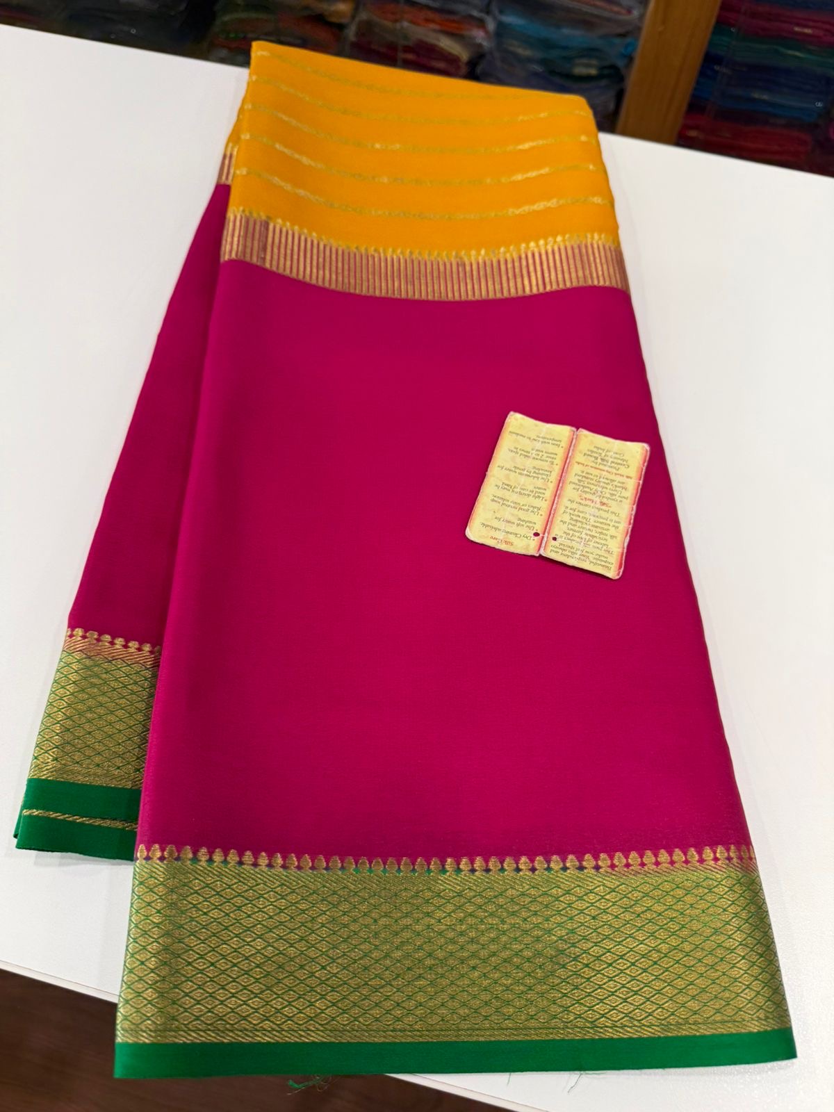 All over sarees Zari weaving pattern