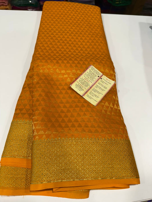 Brocade Mysore silks Saress