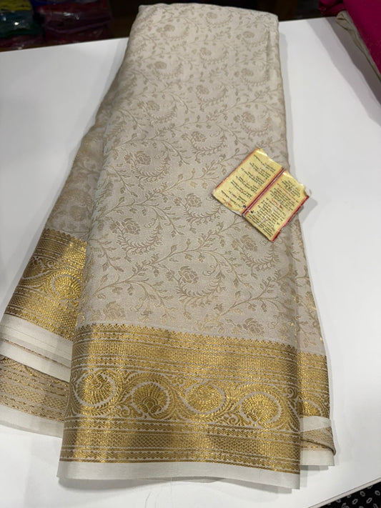 Brocade Mysore silks Saress