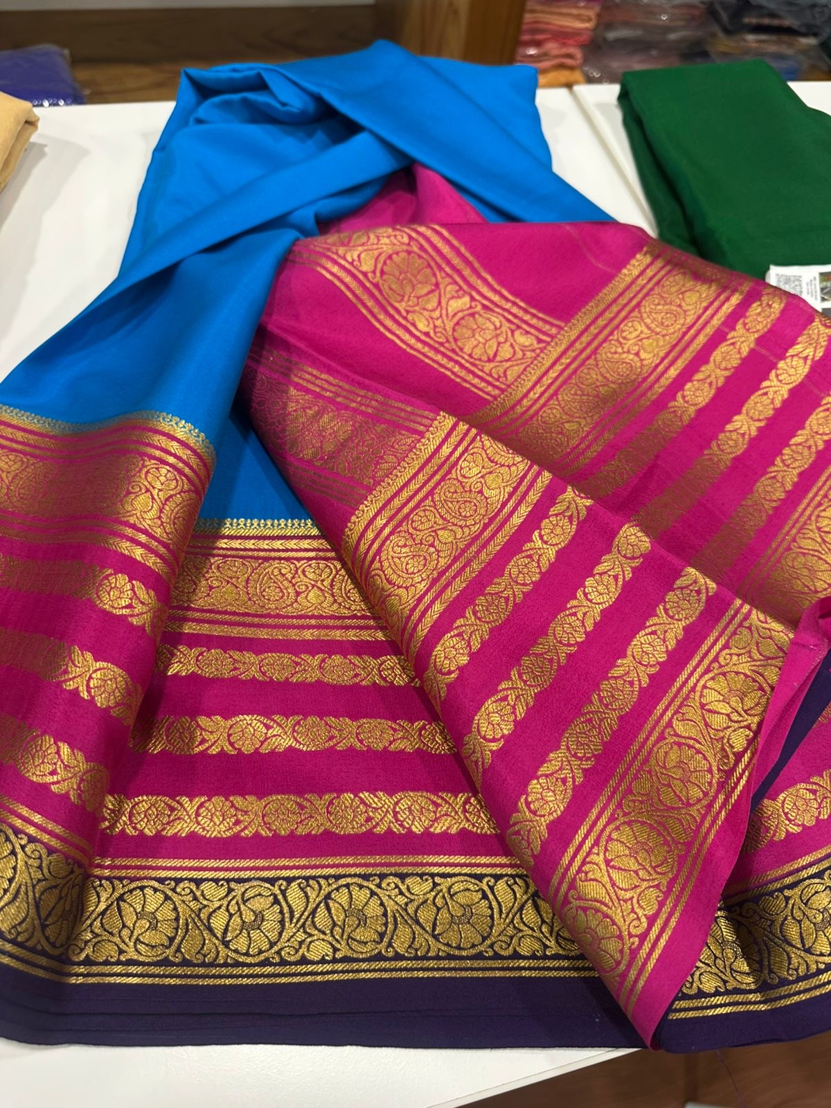 Exclusive pattern mysore silk sarees with elegant colors