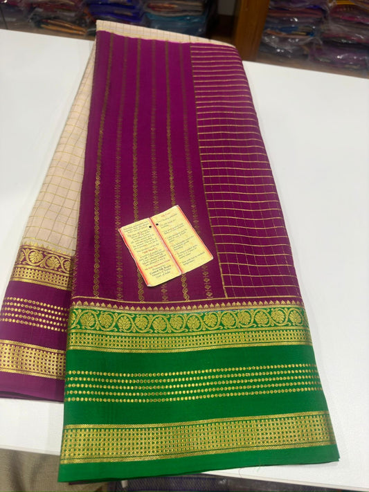 All over saree zari consumption with beautiful 3D color combination