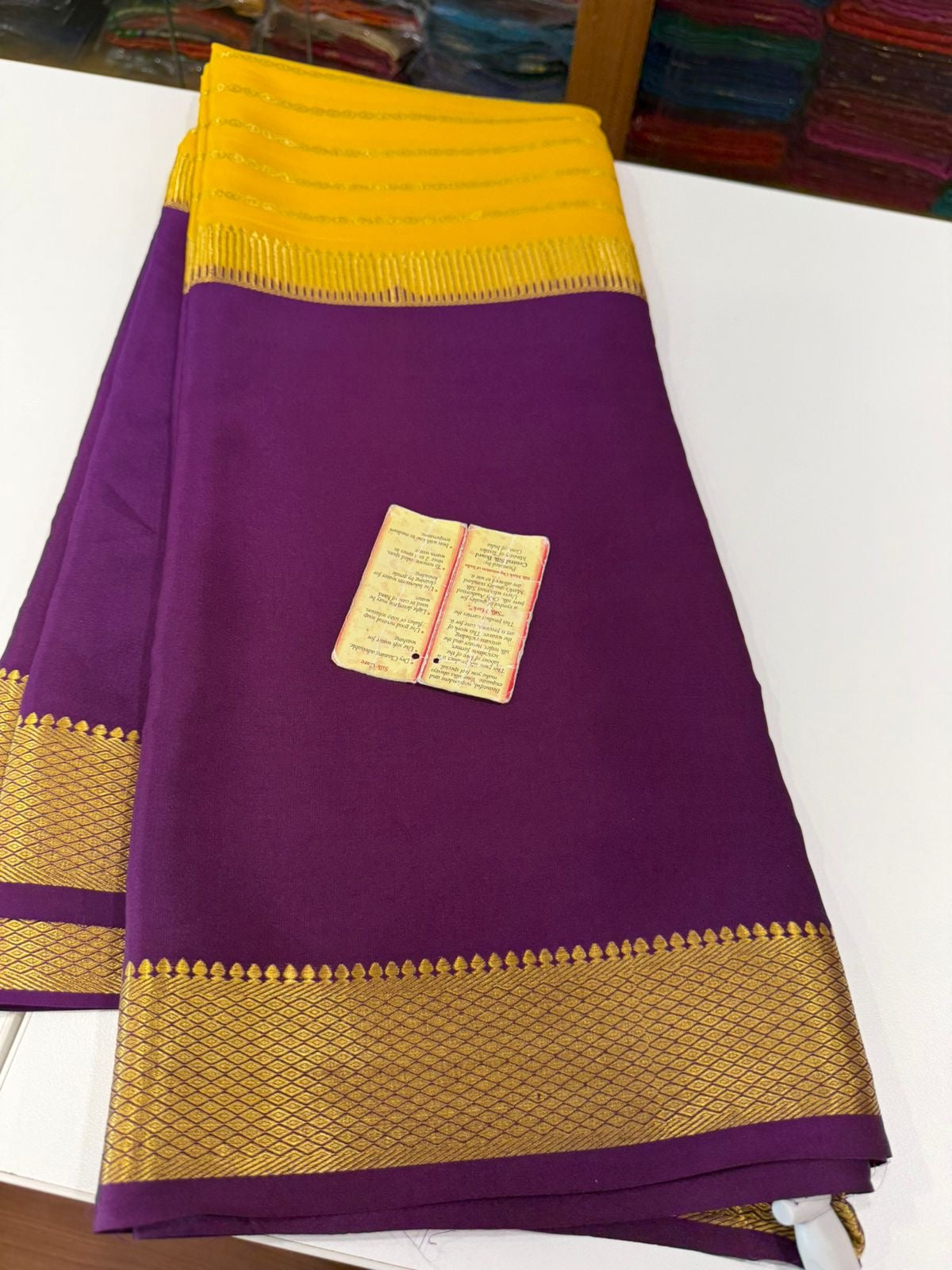 All over sarees Zari weaving pattern