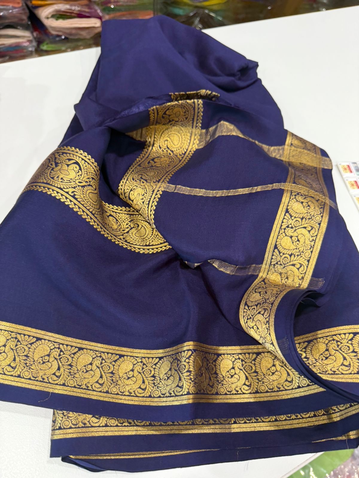 Exclusive pattern mysore silk sarees with elegant color combinations