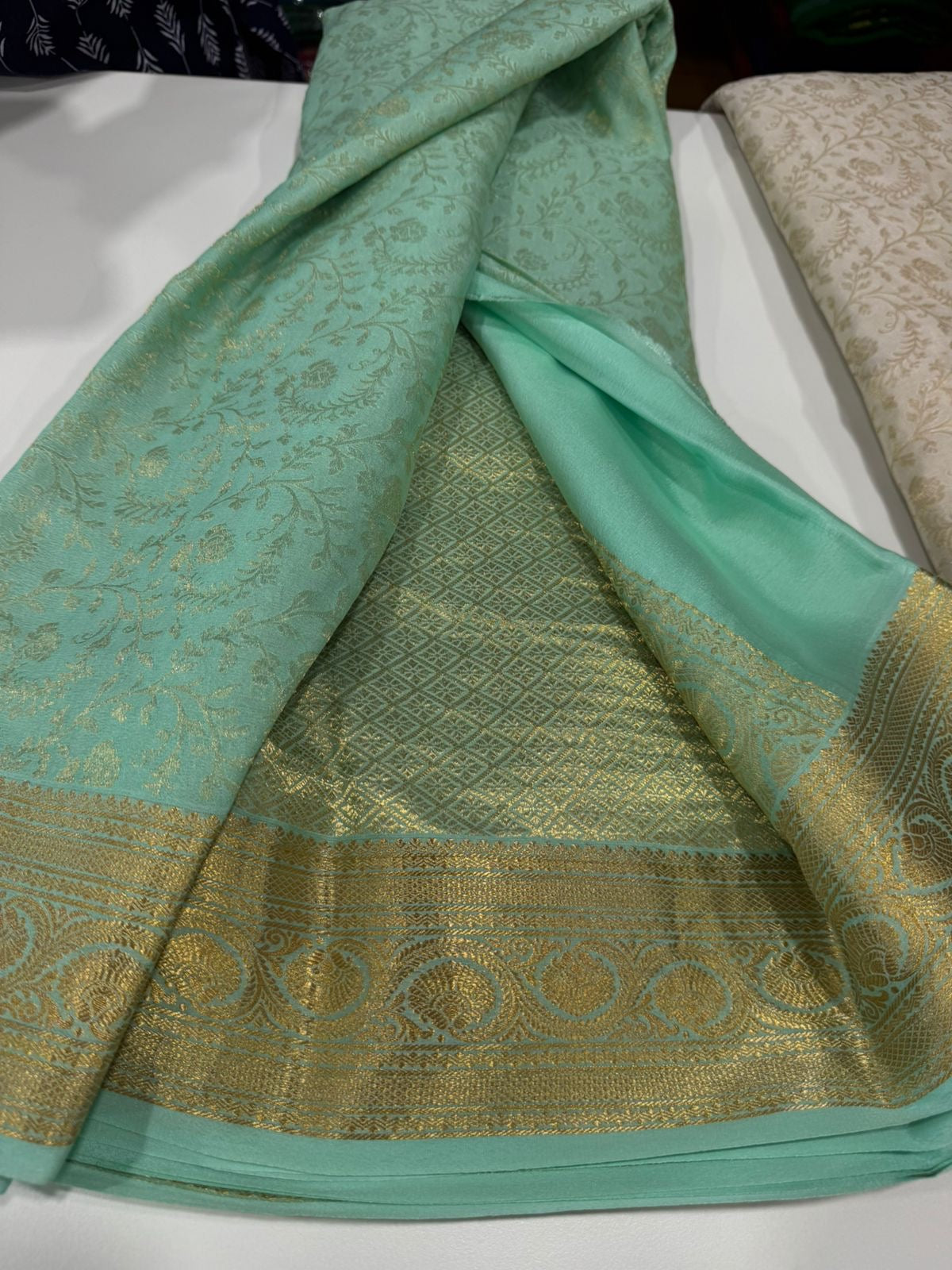 Brocade Mysore silks Saress