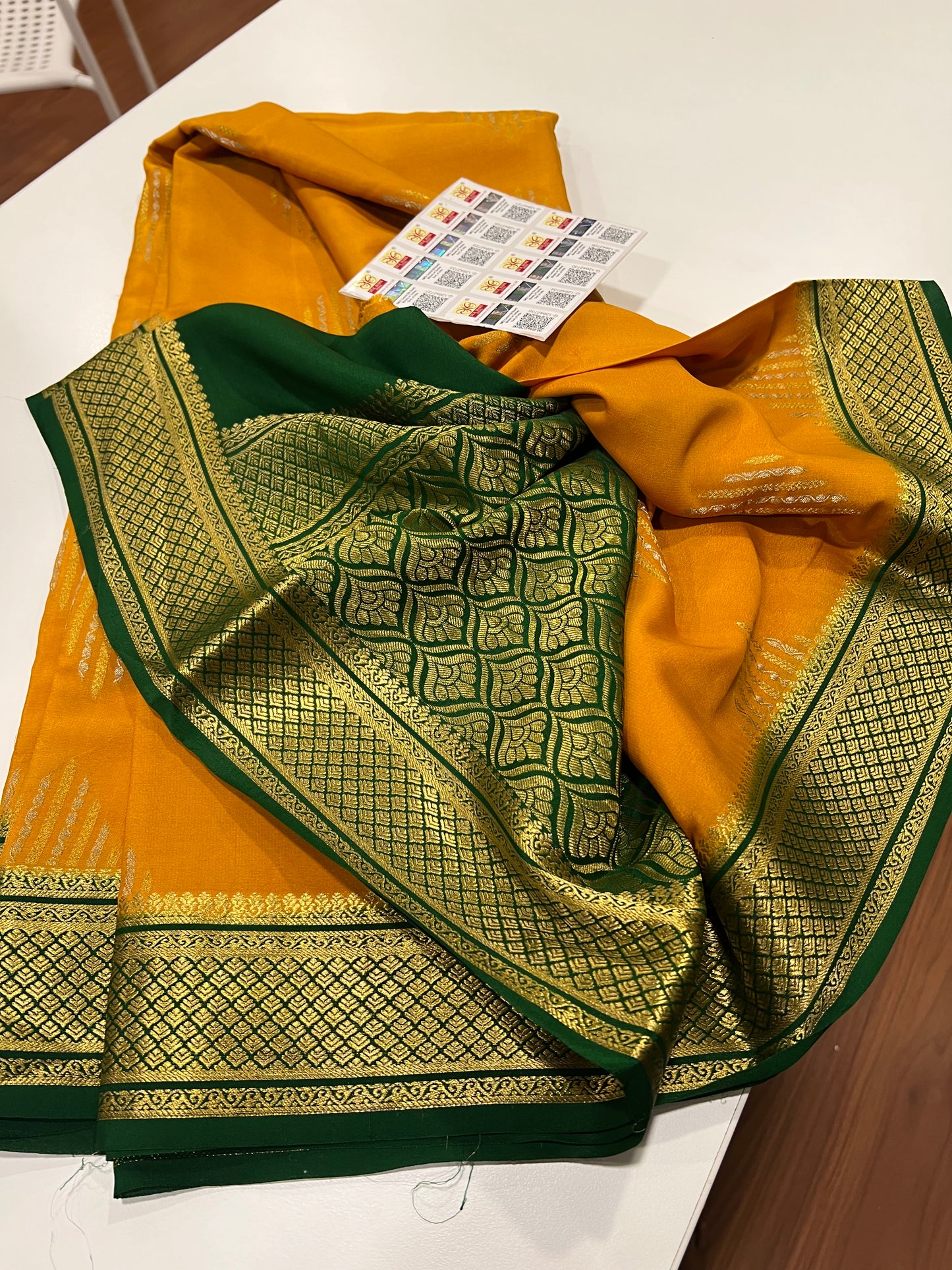 Exclusive pattern mysore silk sarees with elegant color combinations