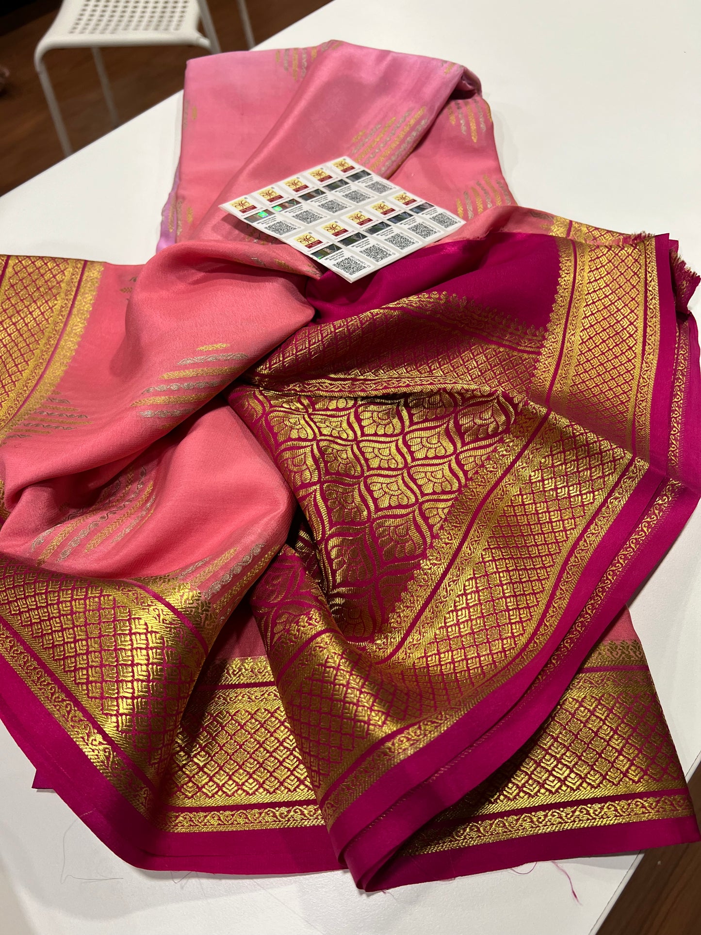 Exclusive pattern mysore silk sarees with elegant color combinations