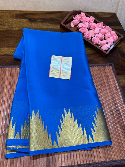 Pure Mysore silk sarees with 100 grm thickness