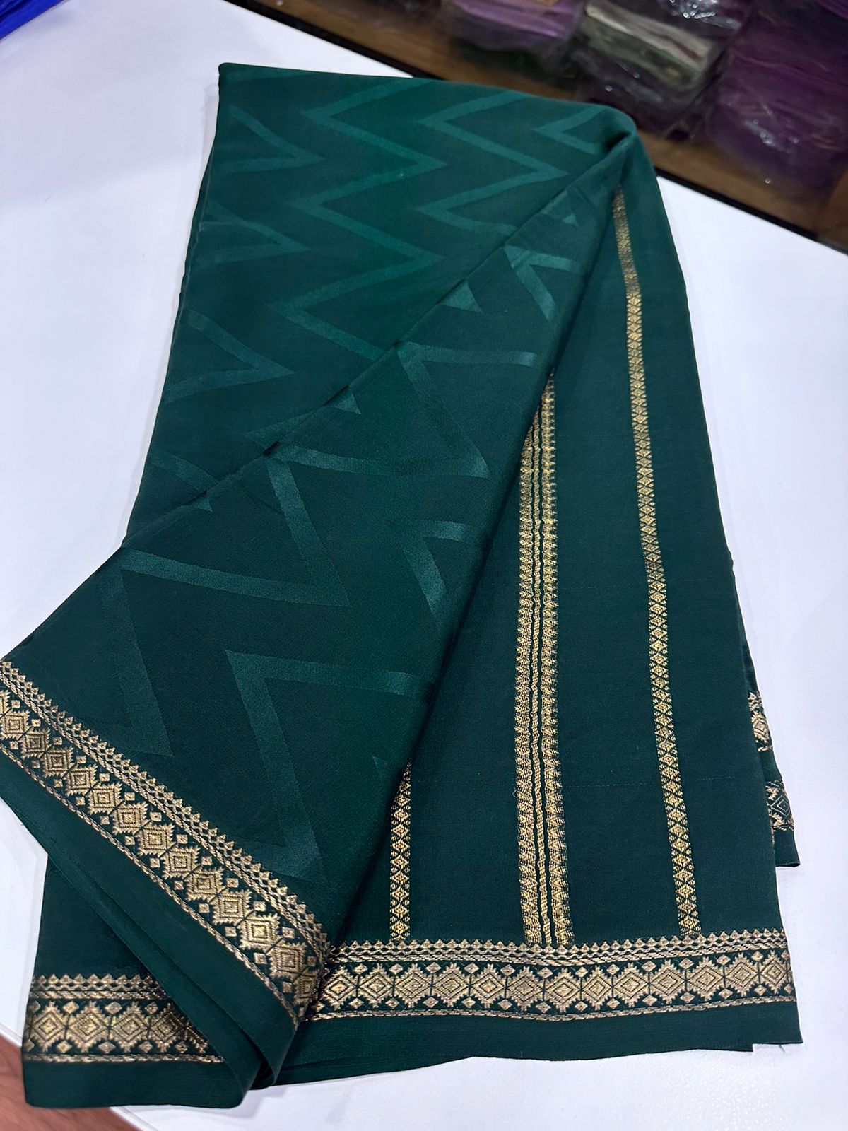 Pure Mysore silk sarees with pure real gold n real silver zari